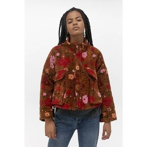 NWOT Urban Outfitters Daisy Jacquard Utility Jacket